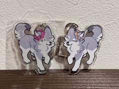 花冠アクキーピンク