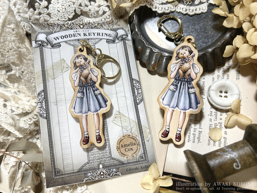 ウッドキーホルダー アメリアver.