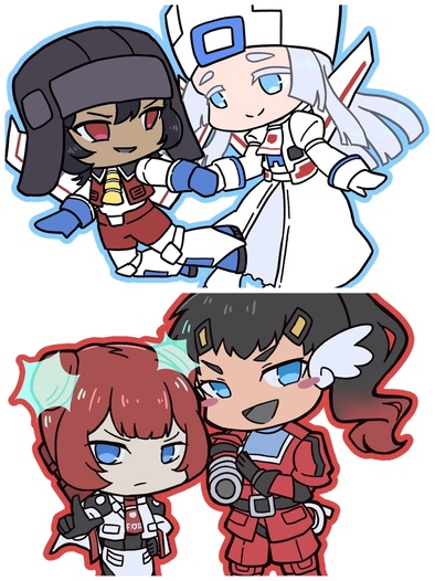 擬女化ステッカー【G1セット】