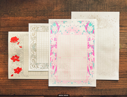 装飾原稿用紙　云わぬが、書く。