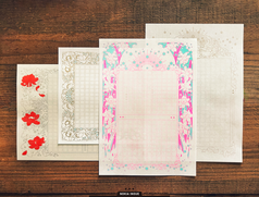 装飾原稿用紙　云わぬが、書く。