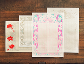 装飾原稿用紙　云わぬが、書く。