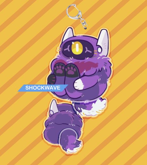 揺れるしっぽアクリルチャームShockwave