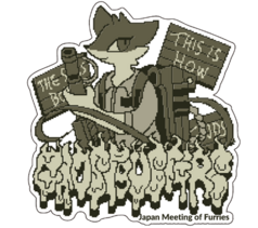 JMoF 2024 ステッカー キツネ