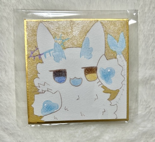 ぬいちゃんのちっちゃ色紙あっぷ