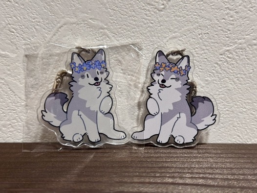 花冠アクキー青