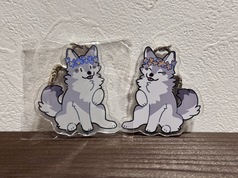 花冠アクキー青