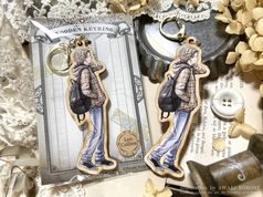 ウッドキーホルダー　レオver.