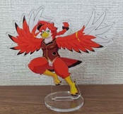 アカガネ：羽ばたきアクリルスタンド