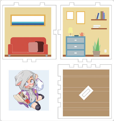 ゲームハンター小嵐ちゃん アクリルジオラマBOX（冬ver.）