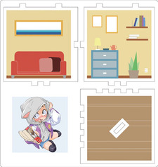 ゲームハンター小嵐ちゃん アクリルジオラマBOX（冬ver.）