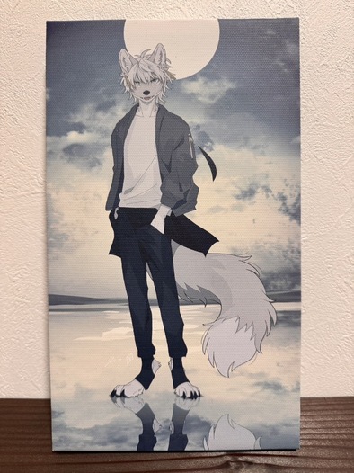 キャンバスプリント月