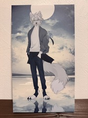 キャンバスプリント月