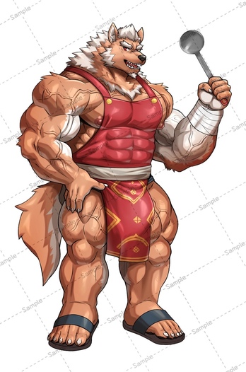 裸エプロンマルコシアス