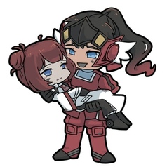 擬女化アクリルキーホルダー【インアラ】