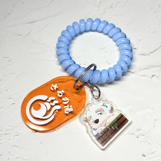 さるの湯のお風呂キー（レイヴ先輩のチャーム付き）