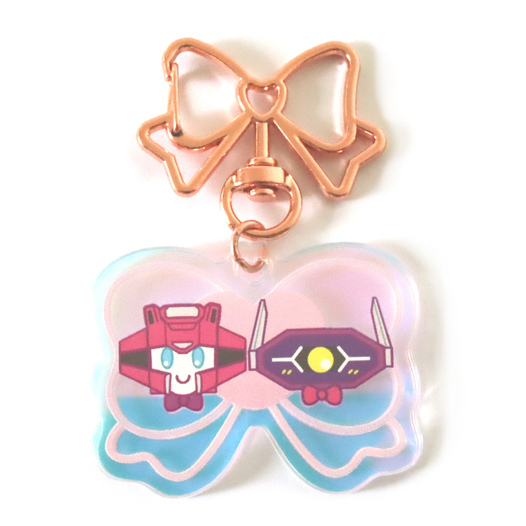 エリ衝 リボン型 アクリルキーホルダー