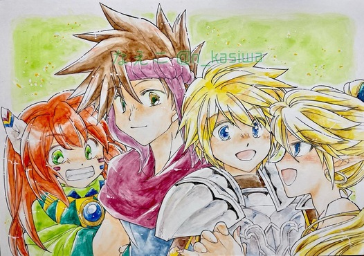 ４人&ランディポポイイラストボード
