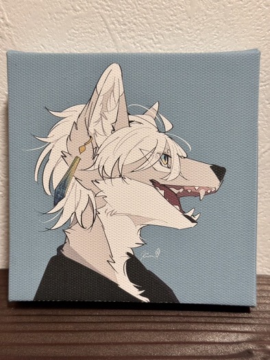 キャンバスプリント横顔