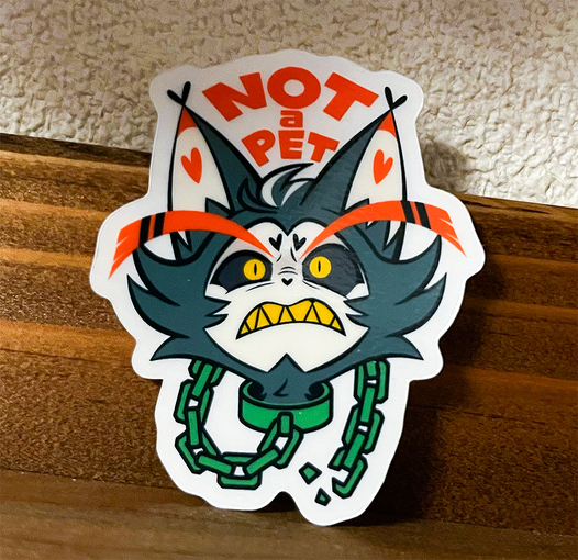 ステッカー　not a pet