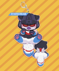 揺れるしっぽアクリルチャームStarscream