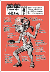 ゲームハンター小嵐ちゃん（下敷き）