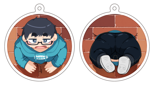 笹山明(ヒト)壁はまりアクキーA