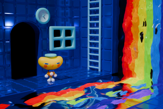 ポストカード 虹の滝