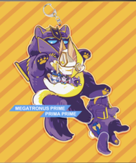 揺れるしっぽアクリルチャームMegatronusPrime+PrimaPrime