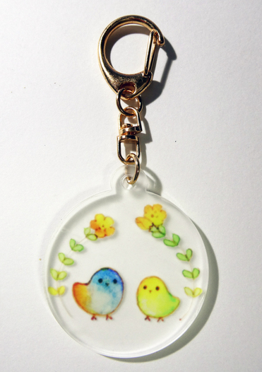 小鳥さんのアクリルキーホルダー