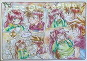 ランディ＆ポポイ２つ折り色紙２