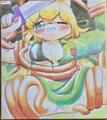関西けもケット10 R-15 負けそうなれもんちゃんの色紙 大サイズ