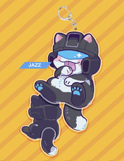 揺れるしっぽアクリルチャームJAZZ