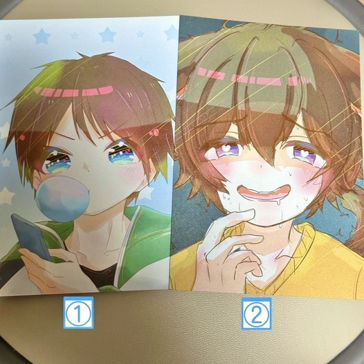 オリジナル 男の子 ポストカード