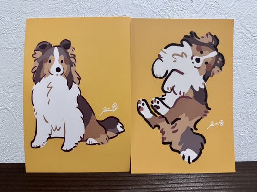 ポストカードいぬ