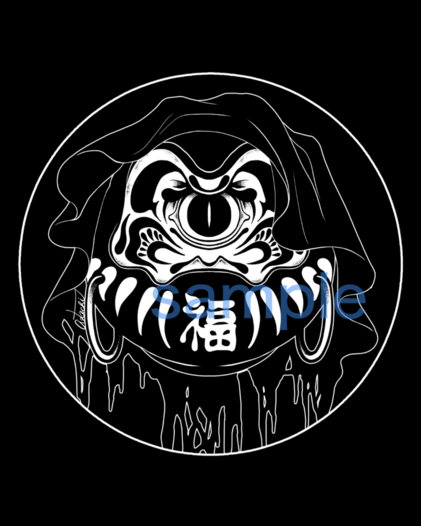 単眼だるまさんステッカー