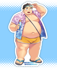 夏の猪森さんアクリルスタンド